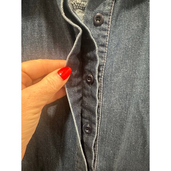 Beaumont Organic Cotton Denim Button Down Overshirt Size XS - Picture 5 of 11